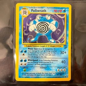 RARE POLIWRATH POKÉMON CARD 15/130